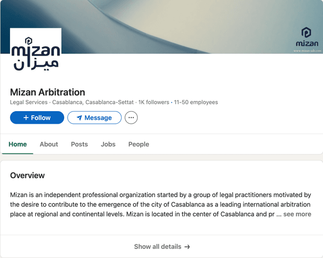 Mizan LinkedIn Page Preview